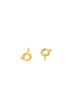 DIY Jewelry Clasp 6MM Gold Color Stainless Steel h5 