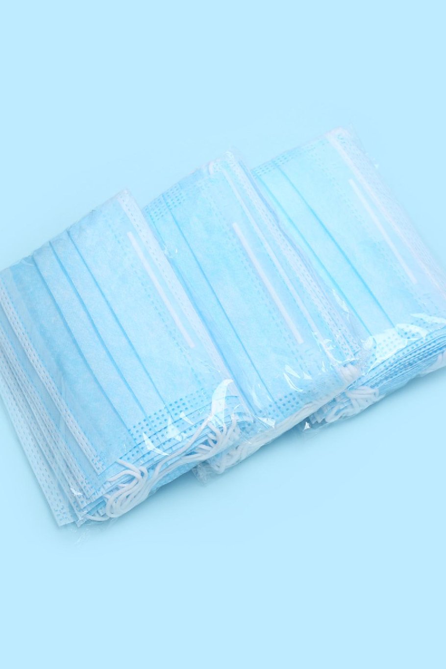 Masque d'hygiène - 100 pièces (Pas de rabais) Light Blue Image4