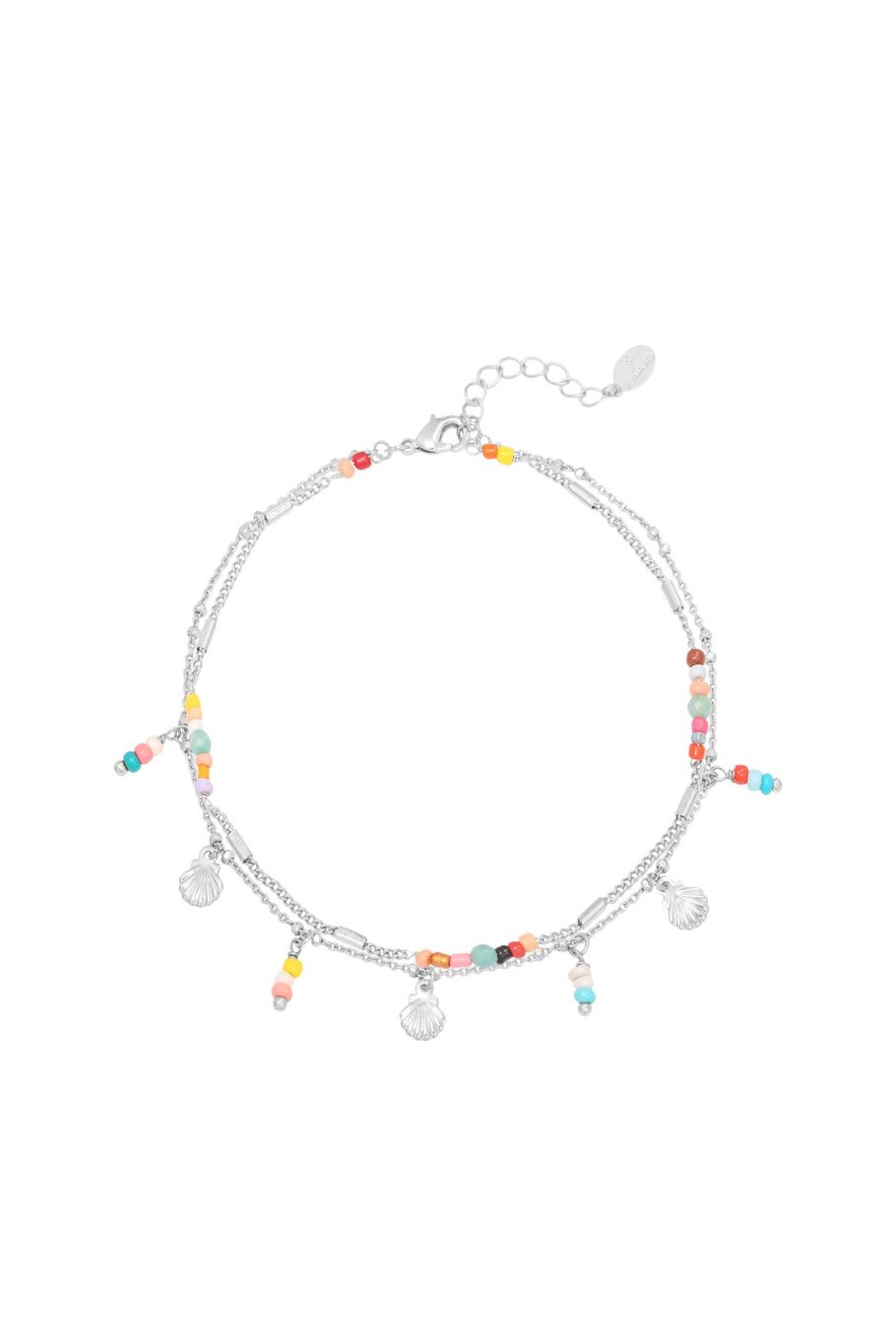 Anklet Day At The Beach Silver Color Copper 