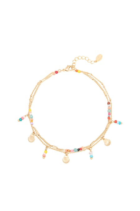 Anklet Day At The Beach Gold Color Copper