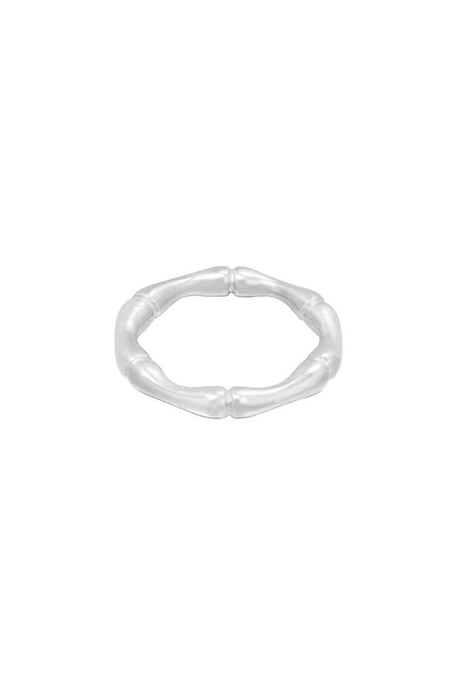 Ring Bamboo Silber Edelstahl 16