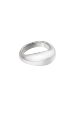 Silver color / 16 / Ring Smooth Silver Color Stainless Steel 16 