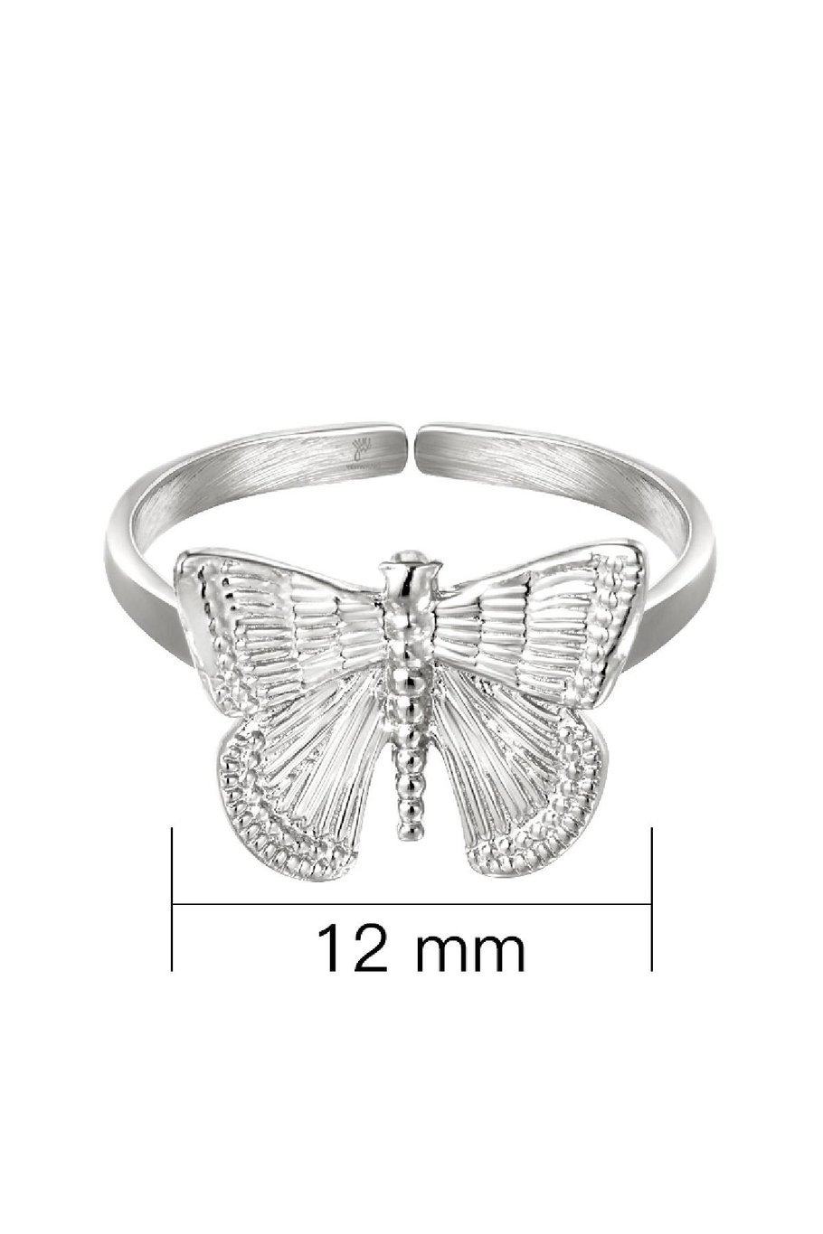 Anillo Butterfly Plata Acero inoxidable One size Imagen2