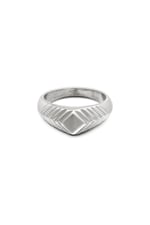 Silver color / 16 / Ring Lydia Silver Color Stainless Steel 16 