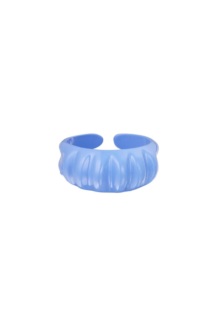 Candy ring large Blue Metal One size 