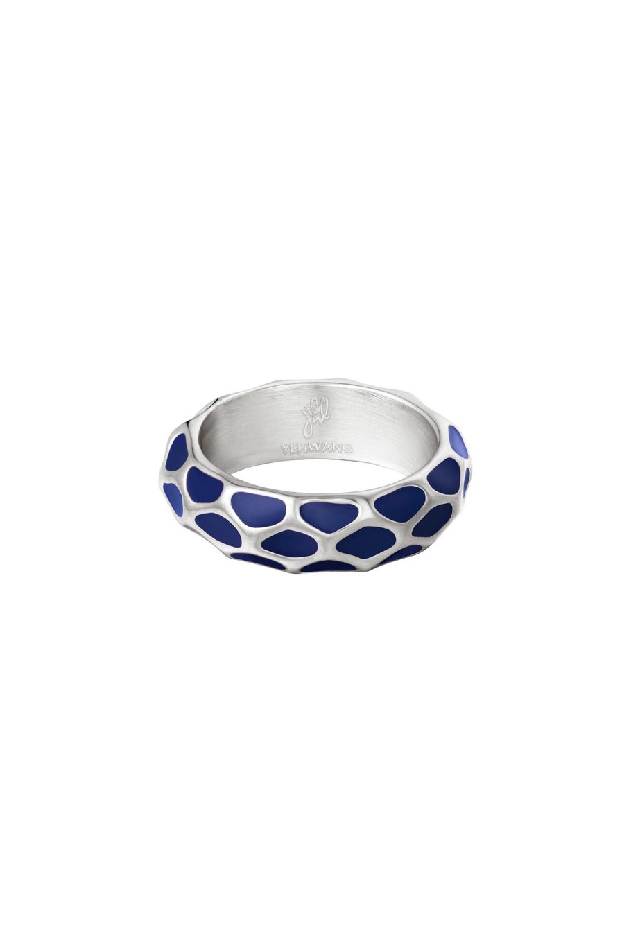 Ring Giraffenmuster Lila Edelstahl 16