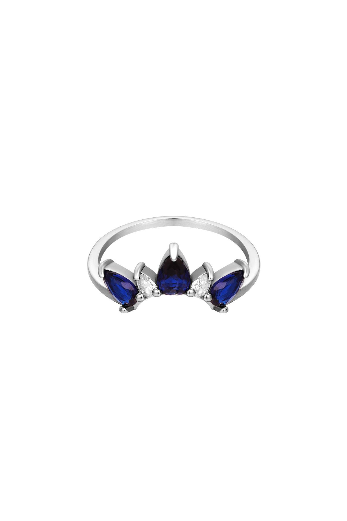 Ring crown Silver Color Stainless Steel 16