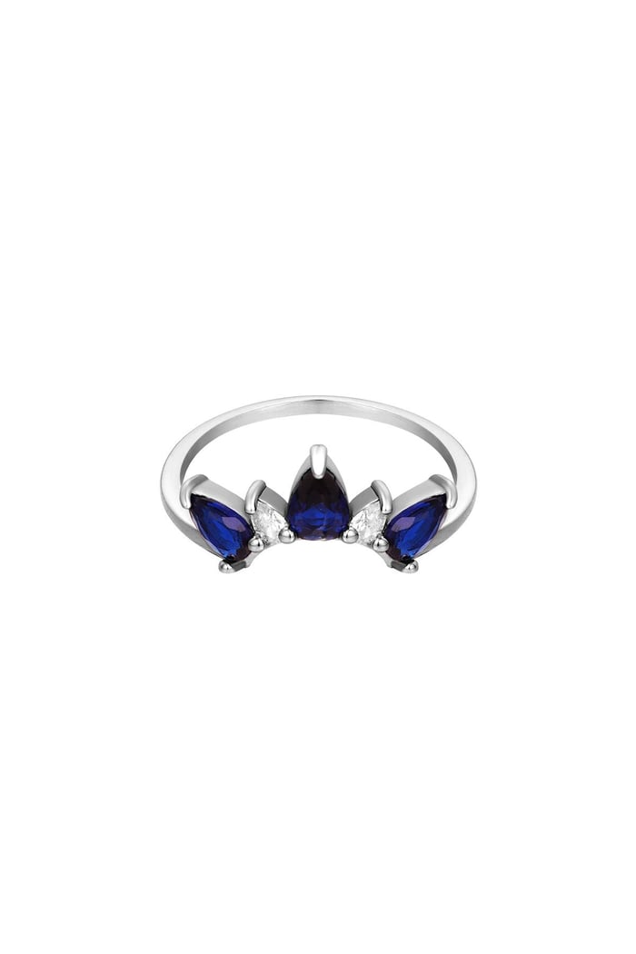 Ring crown Silver Color Stainless Steel 16 