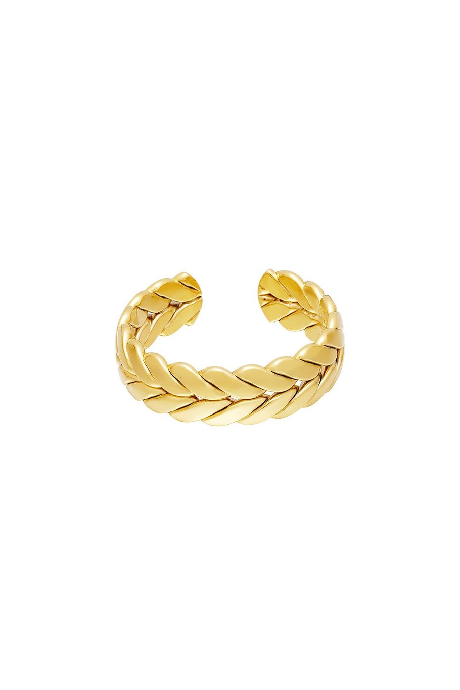 Edelstahlring Goldfarbe One size