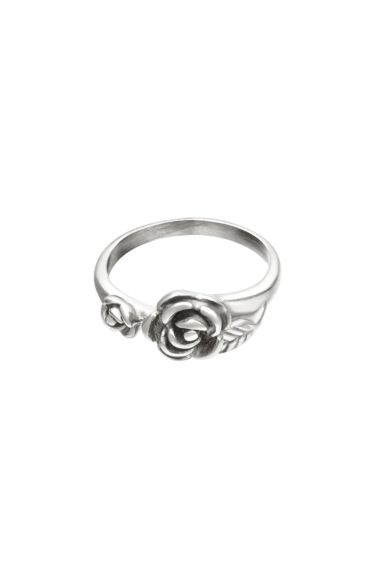 Ring rose Silver Color Stainless Steel 16
