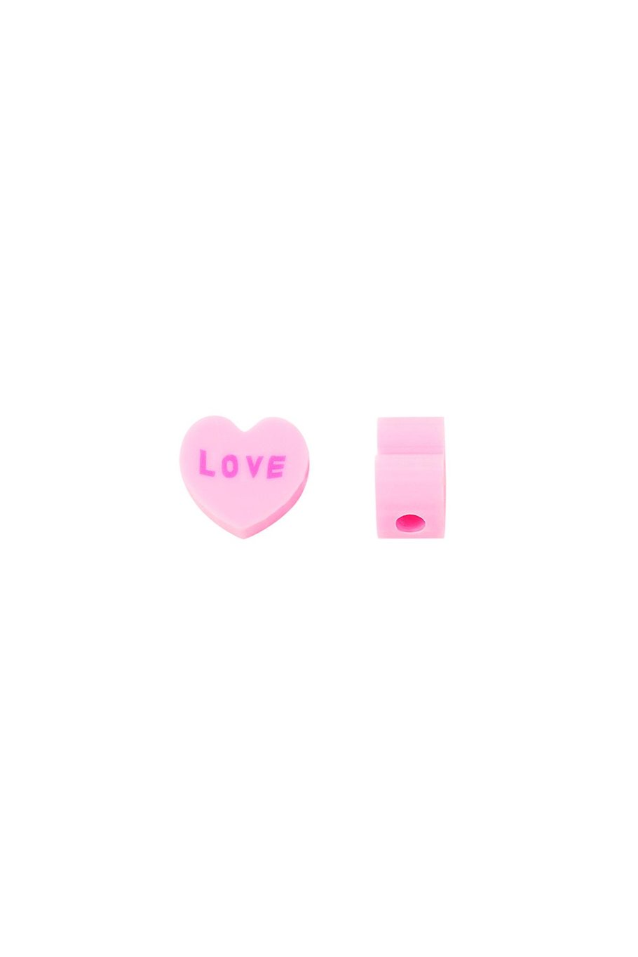 Perle di polimero Cuori d'amore Pink polymer clay 