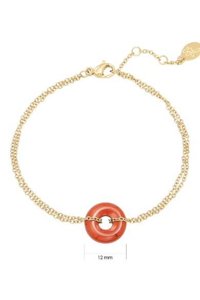 Bracelet Hooped Red Stainless Steel h5 Picture2