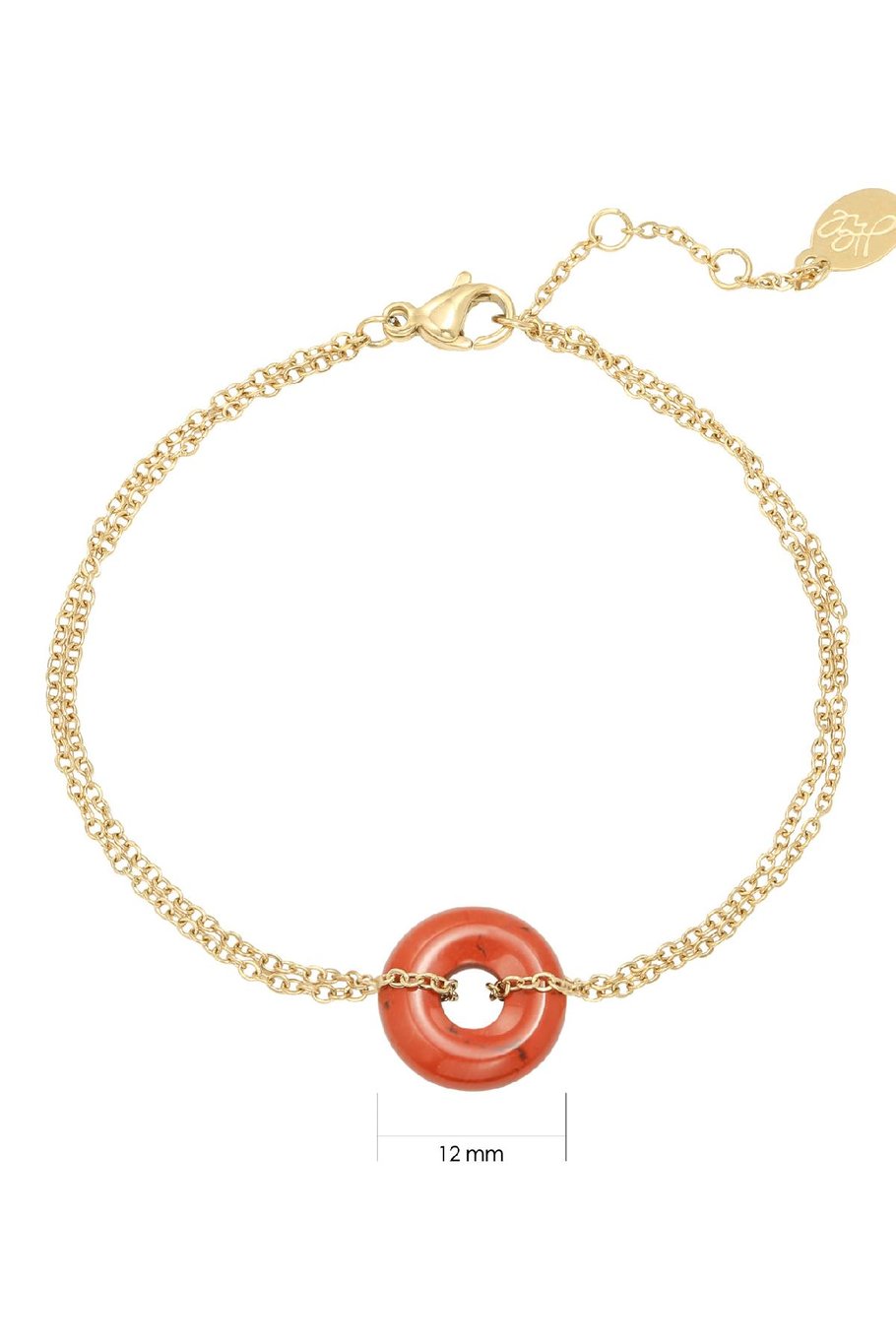 Bracelet Hooped Red Stainless Steel Picture2