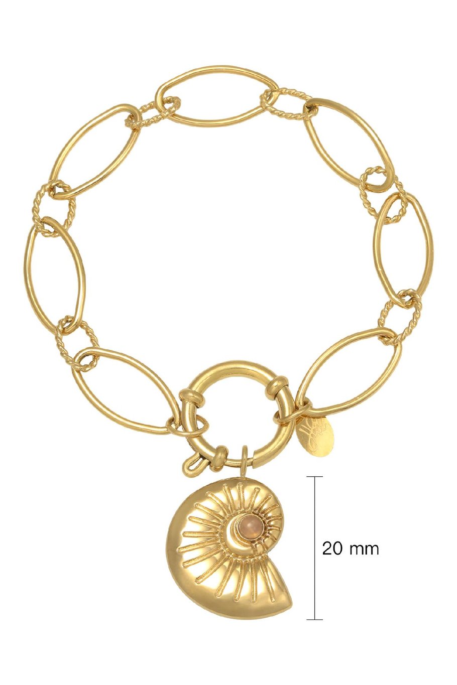 Armband Shell Around Goldfarbe Edelstahl Bild2