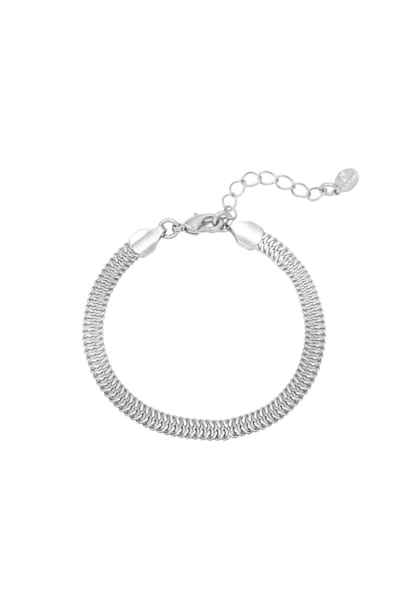 Bracelet Snaky Chain Silver Color Copper