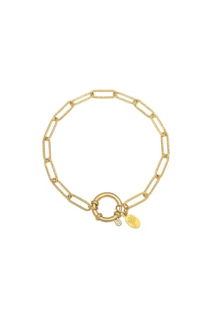 Bracelet Chain Beau Gold Color Stainless Steel h5 