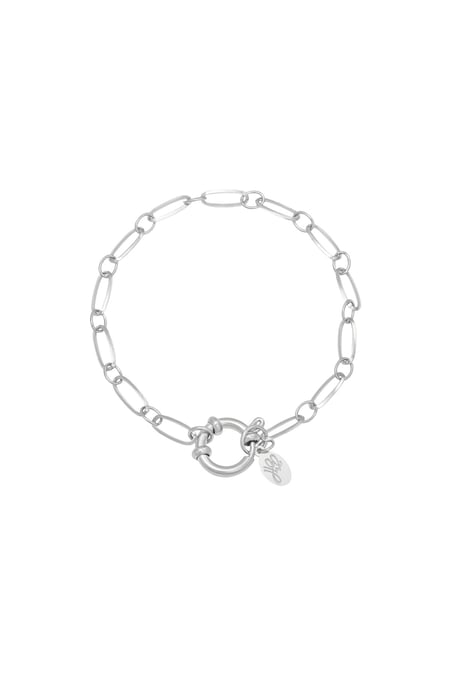 Bracelet Chain Cora Silver Color Stainless Steel