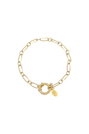 Bracelet Chain Cora Gold Color Stainless Steel h5 