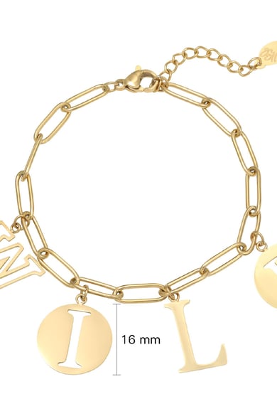 Bracelet Letters Wild Couleur or Acier inoxydable h5 Image2