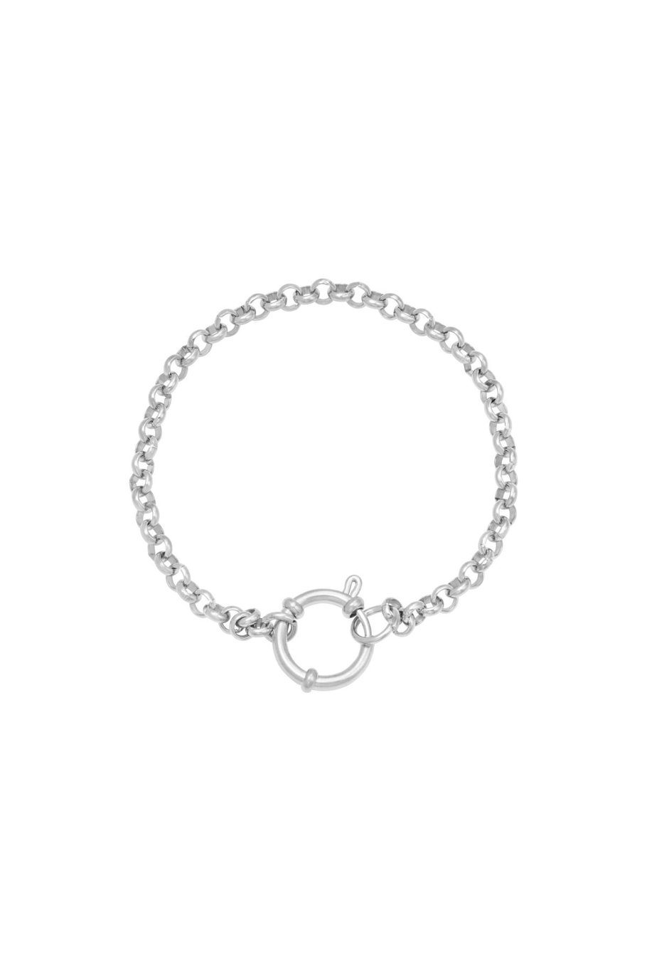 Bracelet Chain Rylee Silver Color Stainless Steel 