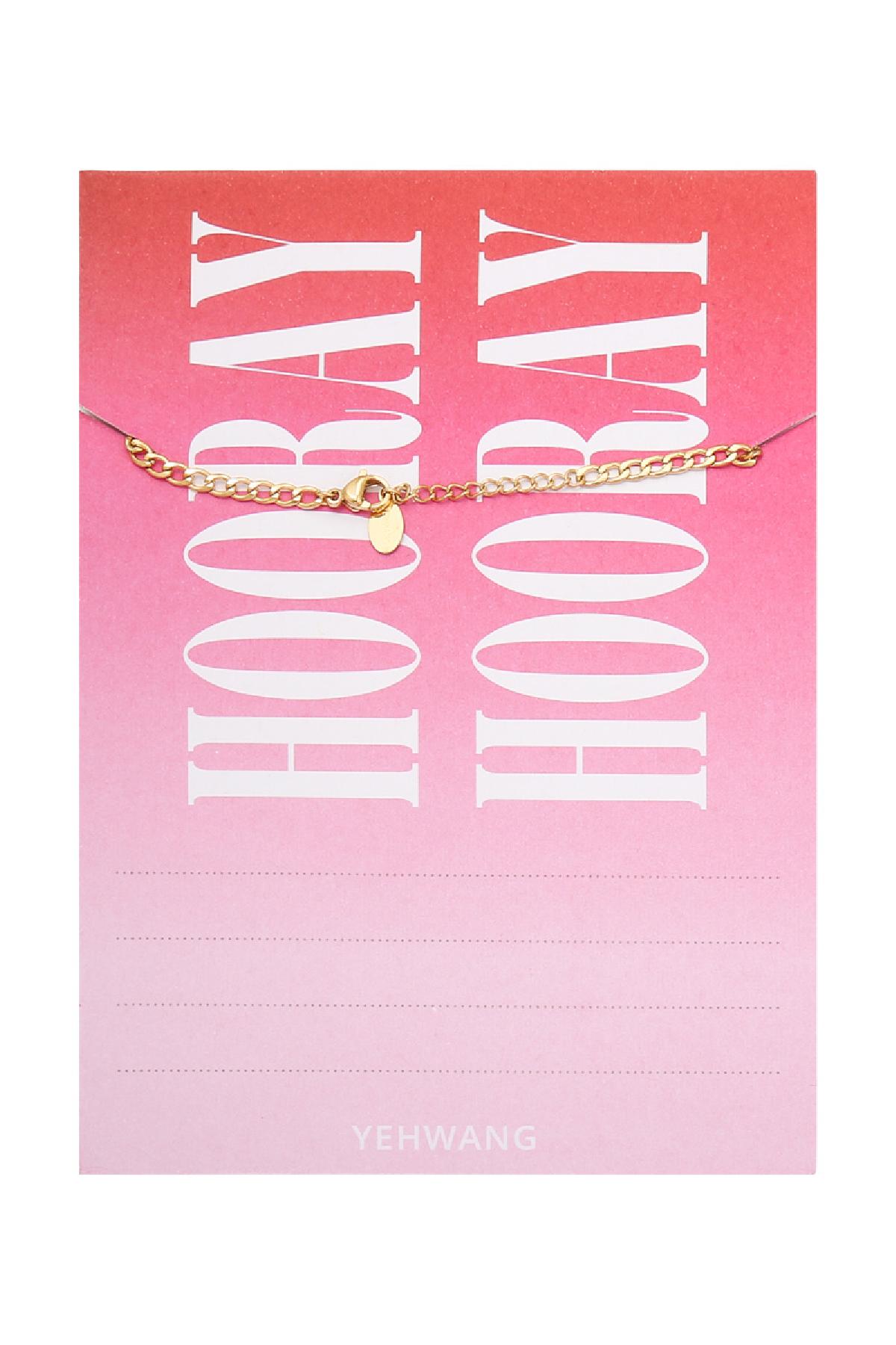 Bracelet It's Your Day - 1985 Gold Color Stainless Steel