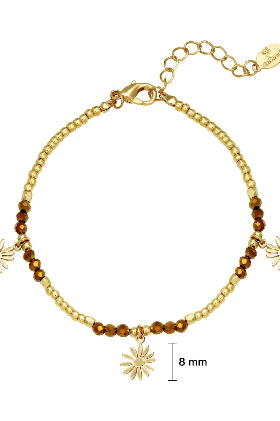 Armband Daisies For You Goldfarbe Kupfer Bild2