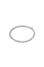 Silver color / Bracelet Midi Beads Silver Color Stainless Steel-4MM Picture2