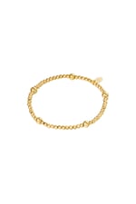 Gold color / Bracelet Beady Gold Color Stainless Steel 