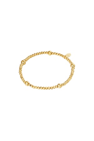 Bracelet Beady Gold Color Stainless Steel h5 