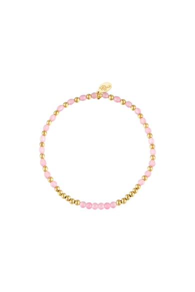 Bracelet Beads Spheres Gold Color Stainless Steel h5 