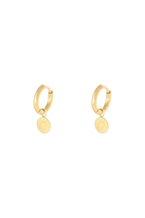 Earrings Sunbeam Gold Color Stainless Steel h5 