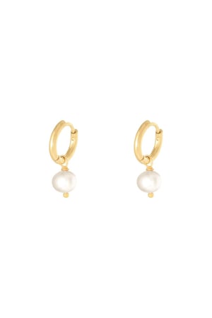 Earrings Pearl Of The Sea White Stainless Steel h5 