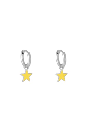 Earrings Pastel Star Yellow Stainless Steel h5 