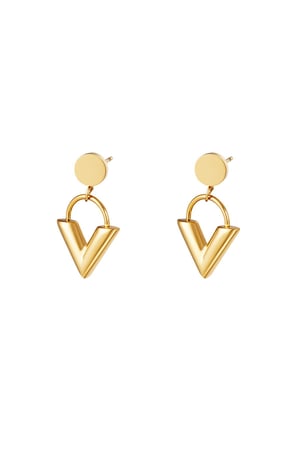 Earrings Venus Gold Color Stainless Steel h5 