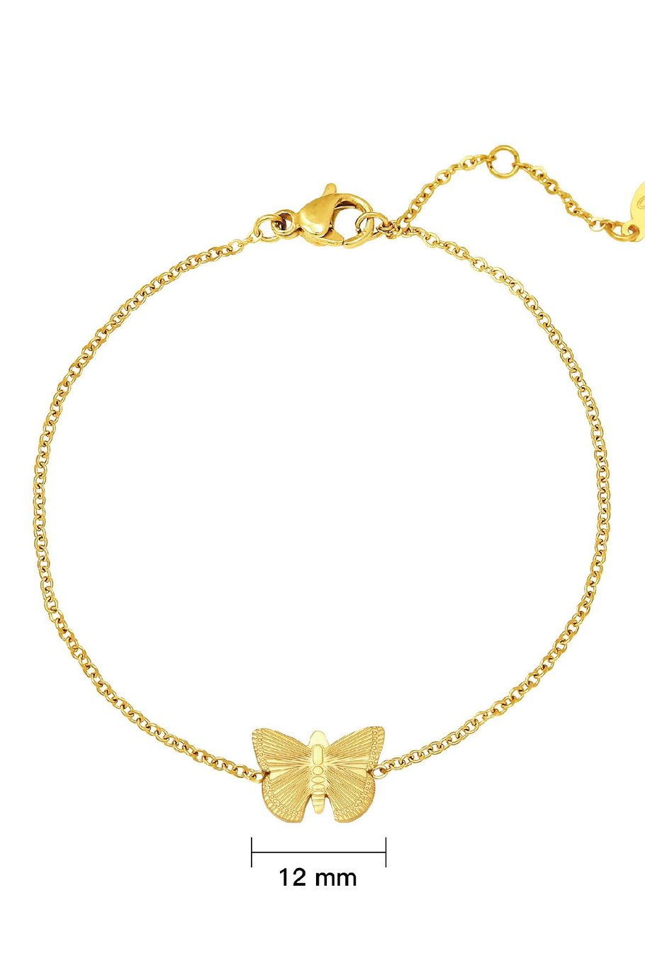 Bilezik Kelebek Gold Stainless Steel h5Resim2