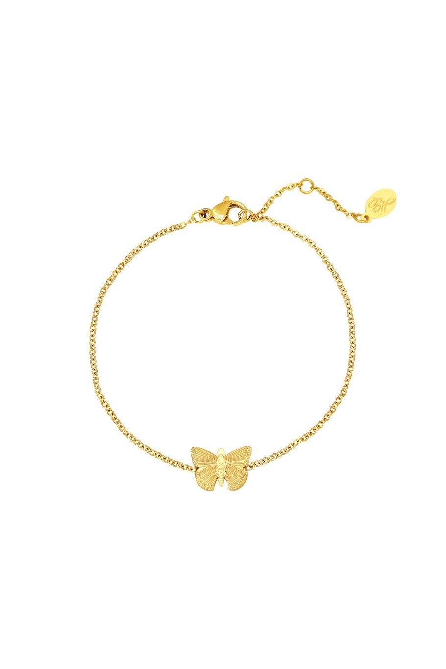 Bilezik Kelebek Gold Stainless Steel