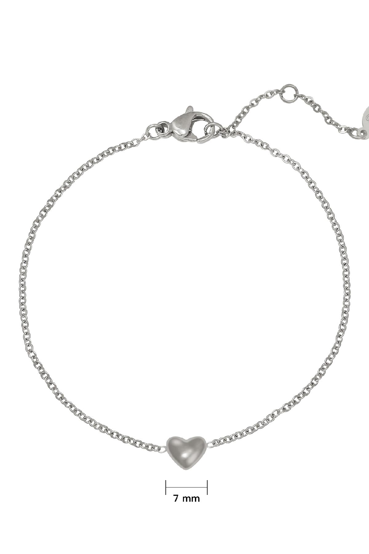 Bracelet Always in my Heart Silver Color Stainless Steel Picture3