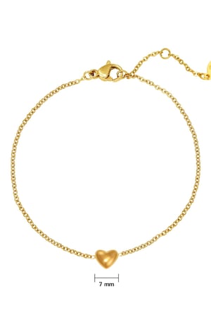 Bracelet Always in my Heart Gold Color Stainless Steel h5 Picture4