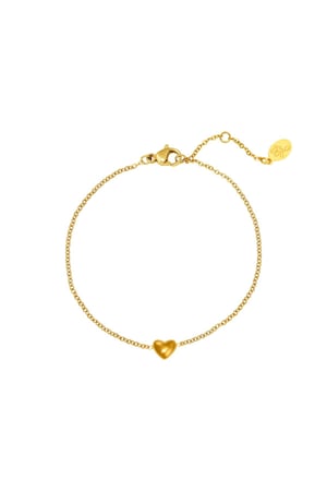 Bracelet Always in my Heart Gold Color Stainless Steel h5 