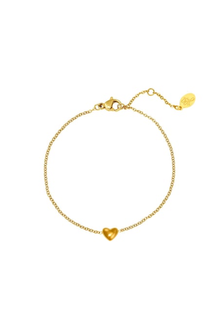 Armband Always in my Heart Goldfarbe Edelstahl