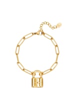 Gold color / Bracelet Cute Lock Gold Color Stainless Steel 