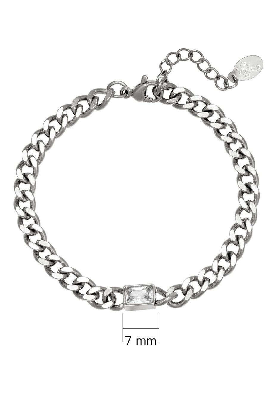 Pulsera Diamond In Chain Plata Acero inoxidable Imagen2