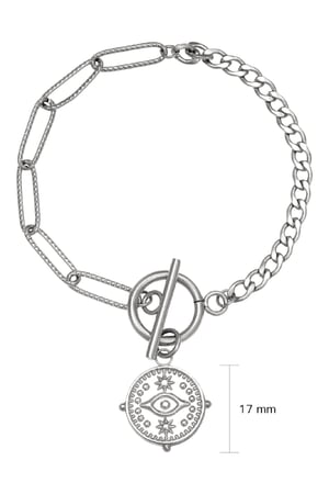 Armband Locked Eye Silber Edelstahl h5 Bild2