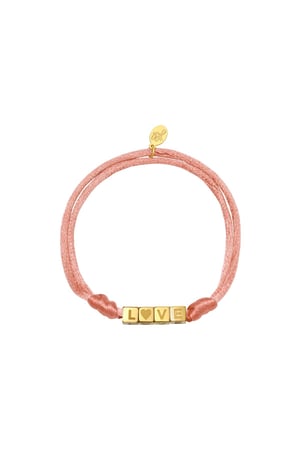 Armband Satin Love Rosa Edelstahl h5 