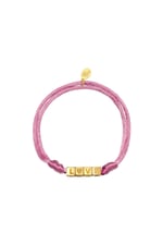 Lila / Armband Satin Love Lila Edelstahl Bild2