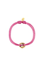 Baby Pink & Gold / Satin bracelet knot Baby Pink & Gold Color Polyester Picture7