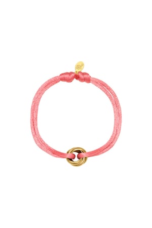 Armband Satin Knot Rosè & Goldfarbe Edelstahl h5 