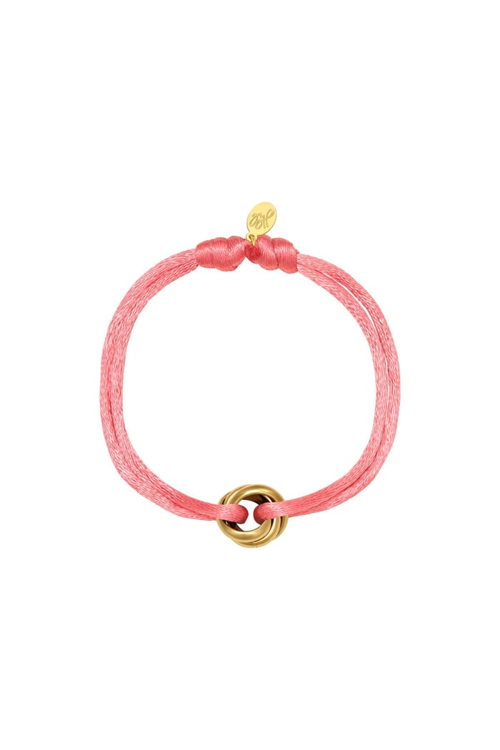 Armband Satin Knot Rosè & Goldfarbe Edelstahl 