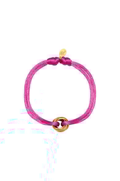 Bracelet Satin Knot Black &amp; Silver Color Stainless Steel h5 
