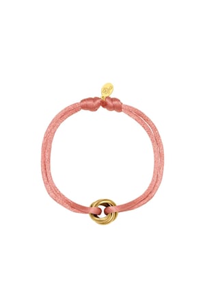 Bracelet Satin Knot Pink Stainless Steel h5 